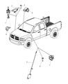 Dodge Ram 1500 Transmitter Diagram - 5026224AI