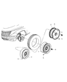 Chrysler PT Cruiser Spare Wheel Diagram - 5272864AD