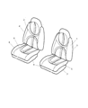 Dodge Durango Seat Cushion Diagram - XB511T5AA