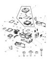 Ram Center Console Base Diagram - 1NN14XDVAB