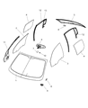 Chrysler 200 Window Run Diagram - 5074573AG