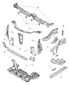 Dodge Neon Front Cross-Member Diagram - 5272341AC