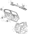 Chrysler Aspen Car Speakers Diagram - 56046167AB
