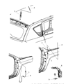 Jeep Antenna Mast Diagram - 4672389AD