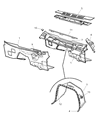 Dodge Ram Wagon Dash Panels Diagram - 55346563AC