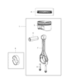 Dodge Dart Piston Ring Set Diagram - 68149737AA