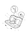 Chrysler Sebring Seat Cover Diagram - 1AF871DVAA