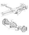 2008 Chrysler Aspen Parking Brake Cable Diagram - 52013002AE