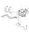 Chrysler PT Cruiser ABS Control Module Diagram - 5142289AA