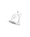 2020 Ram ProMaster 2500 Horn Diagram - 4727506AB