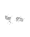 2005 Dodge Ram 2500 Transmission Mount Diagram - 52021470AC
