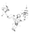 Dodge Durango Radiator Hose Diagram - 52014895AD