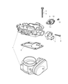 2004 Dodge Viper Throttle Body Gasket Diagram - 5037191AB