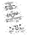 Jeep Steering Column Cover Diagram - 5YP07PS4AD