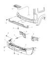 2007 Jeep Liberty Bumper Diagram - 5GJ58CD7AE