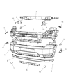 Jeep Liberty Bumper Diagram - 68036212AA
