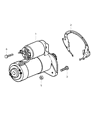 Jeep Wrangler Starter Motor Diagram - 56041012AE