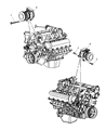 Dodge Ram 2500 A/C Compressor Diagram - R5057333AA