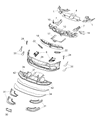 Dodge Viper Bumper Diagram - 68110835AD