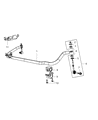 Ram Sway Bar Bracket Diagram - 52037710AC