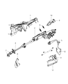 Jeep Steering Shaft Diagram - 5057619AB