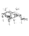 Dodge Durango Front Cross-Member Diagram - 52124860AK