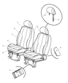 Chrysler PT Cruiser Seat Cushion Diagram - 5175680AA