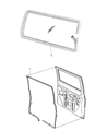 2002 Dodge Ram Wagon Door Seal Diagram - 55359222AA