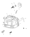 Jeep Grand Cherokee Side Marker Light Diagram - 56005099AB