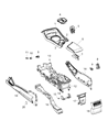 Dodge Challenger Center Console Base Diagram - 68260169AA