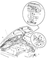 Dodge Ram 3500 Hood Hinge Diagram - 4589179AA