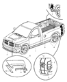 2004 Dodge Ram 2500 Grille Diagram - 5159225AA