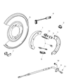 2009 Dodge Sprinter 3500 Parking Brake Shoe Diagram - 68026168AA