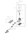 Jeep Compass Automatic Transmission Shift Levers Diagram - 5VU19SLUAE