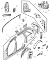 2005 Chrysler Pacifica Fuel Door Diagram - 4719704AD