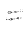 Dodge Journey Axle Shaft Diagram - 52123583AD