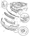 Chrysler PT Cruiser Air Deflector Diagram - 5288792AB