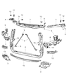 Jeep Radiator Support Diagram - 5156116AA