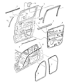 2004 Dodge Dakota Door Seal Diagram - 55257241AE