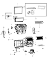 Dodge Journey Heater Core Diagram - 68038538AA