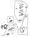 Jeep Patriot Center Console Base Diagram - 1NJ621K2AA