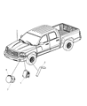 2007 Dodge Dakota Headlight Diagram - 55077607AC