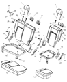 2006 Jeep Liberty Seat Cushion Diagram - 1BC931J3AA