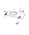 2022 Jeep Cherokee Sun Visor Diagram - 1UB78DX9AJ
