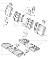 2013 Dodge Durango Seat Cover Diagram - 1UP26DX9AB