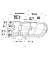 Dodge Journey Sun Visor Diagram - 1MT57HDAAA