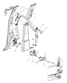 2011 Ram Dakota Seat Belt Diagram - 5HQ261J8AC