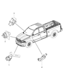 Ram Brake Light Switch Diagram - 68078700AC