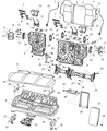 2007 Jeep Grand Cherokee Armrest Diagram - 1BG801D5AA