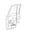 Jeep Grand Cherokee Window Regulator Diagram - 4798380AB
